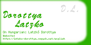 dorottya latzko business card